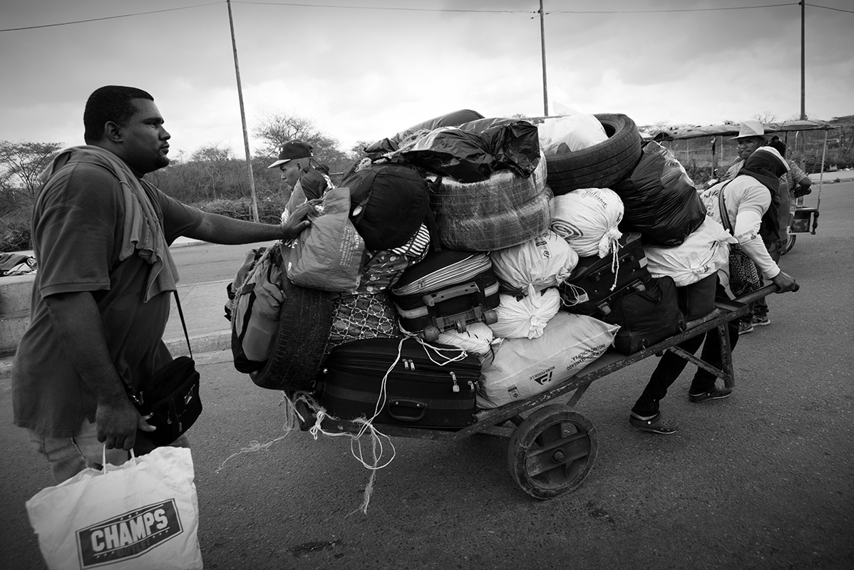 Family leave home with what can be carried