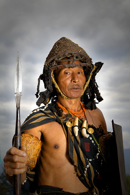 Chang Naga tribesman in traditional attire